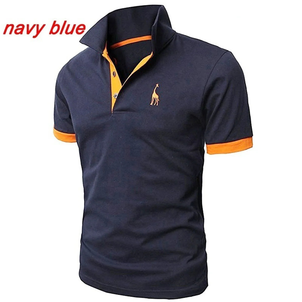 Fashion Cartoon Embroidery Polo Shirts for Men Casual Solid Color Slim Fit Mens Polos New Summer Fashion Brand Men Clothing
