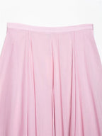 Women's Skirt New Summer 2025 Pink Pleated Midi Skirt A hem looks slim Casual and versatile Fresh and fashionable