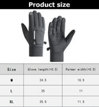 Winter Gloves Waterproof Thermal Sport Glove for Men Women for Running Cycling Driving Ski Hiking Warm Glove for Work