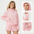 Summer Lightweight, Breathable, UV Resistant Skin Clothing, Loose and Breathable Outdoor Sunscreen Clothing for Women