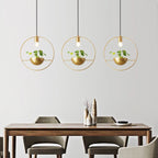 Modern Plant pendent  lamp Nordic Designer Copper pendant lights home decor  living room dining room coffee shop light