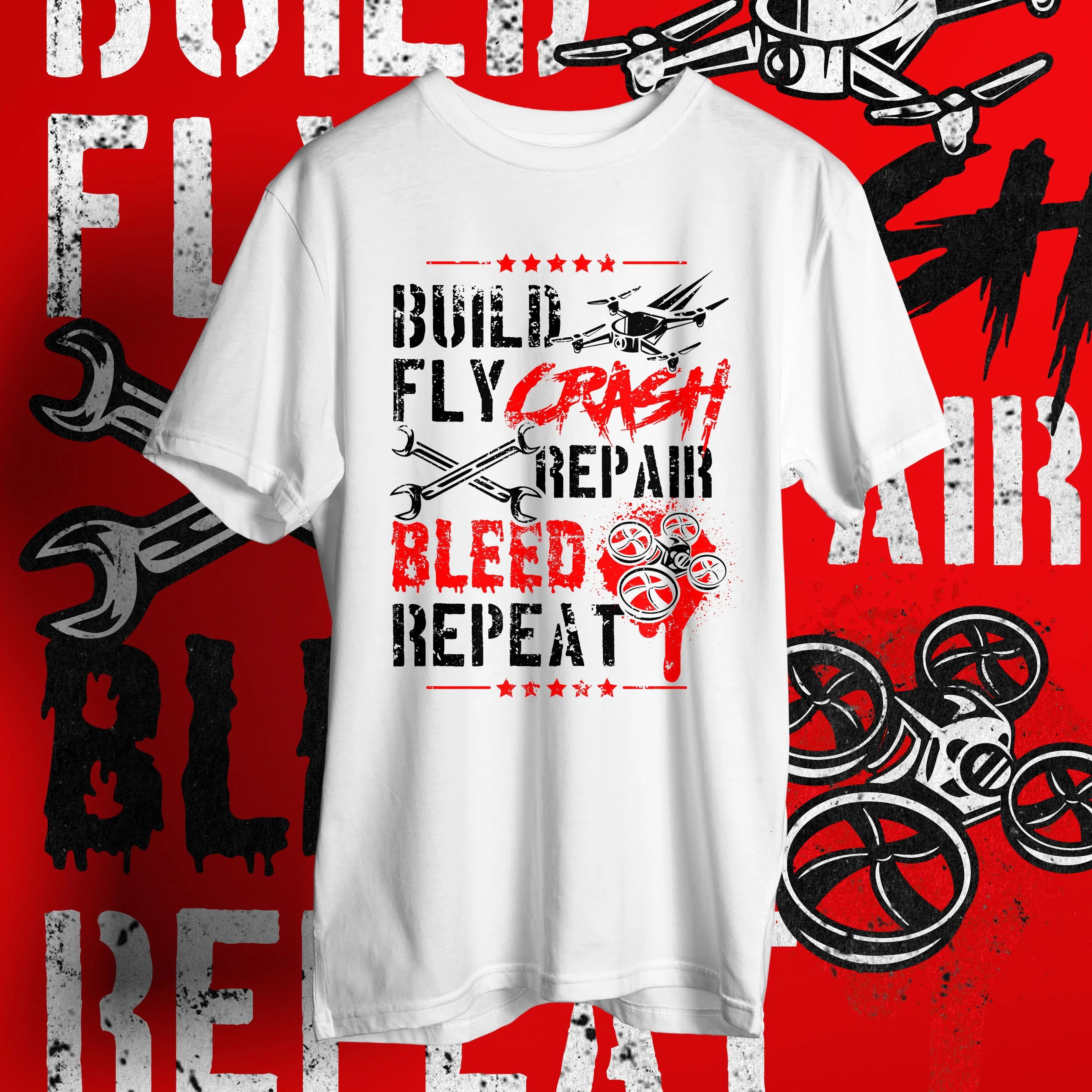 Silk Screen High Quality Men's T-shirt  Premium Solid Material Wrinkle Free A+ materia non shrink Shirts