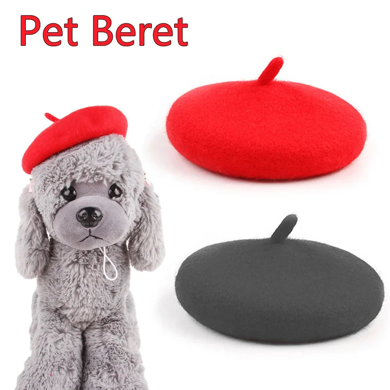 Pet Hats Dog Hat Accessories Pets Grooming Dress Up Cap Cute Beret Mini Decorative Cat Headwear Puppy Painter Felt Hat