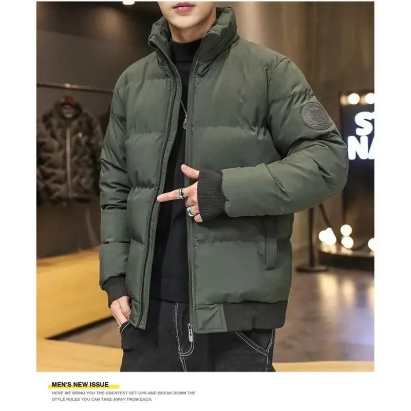 Winter Man Jackets Cotton-padded Parkas Puffer Jacket Men Warm Coats Thick Casual Outwear Streetwear Comfortable Men's Clothing