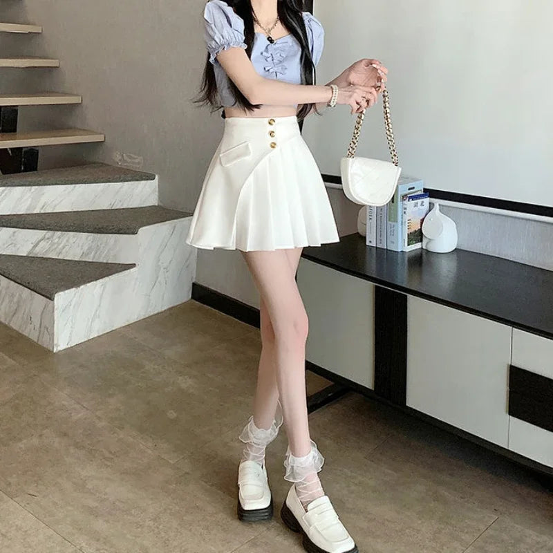 Skirts For Women High Waist A Line Woman Skirt Cheap Clothing Sales Stylish Offer Aesthetic Hot Luxury Elegant Streetwear Casual