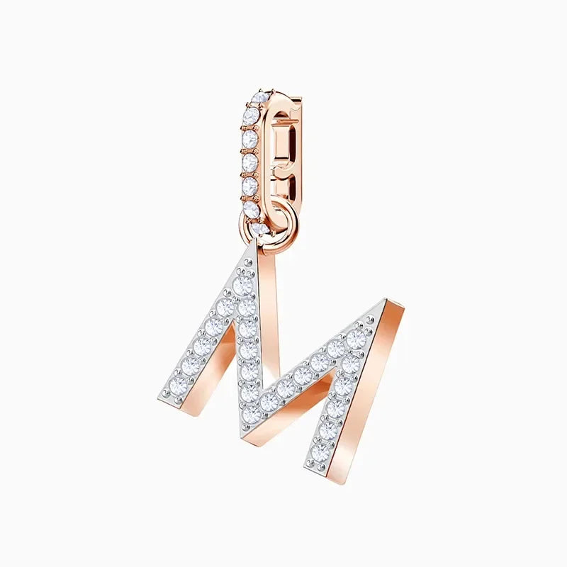 Pendants Fine Jewelry Charming Letter Crystal Pendants Fashion Necklace Bracelet Accessories for Women's Anniversary Gift