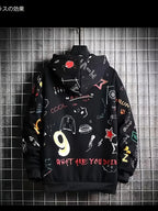 The new men's hoodie for the autumn of 2025 features a casual and fashionable 3D graffiti print that is soft and comfortable