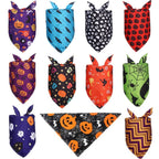 Cat Dog Bandanas Halloween Pet Dog Bandanas Small Medium Dog Scarf Small Dog Cat Puppy Bibs Pet Supplies Neck Dog Accessories