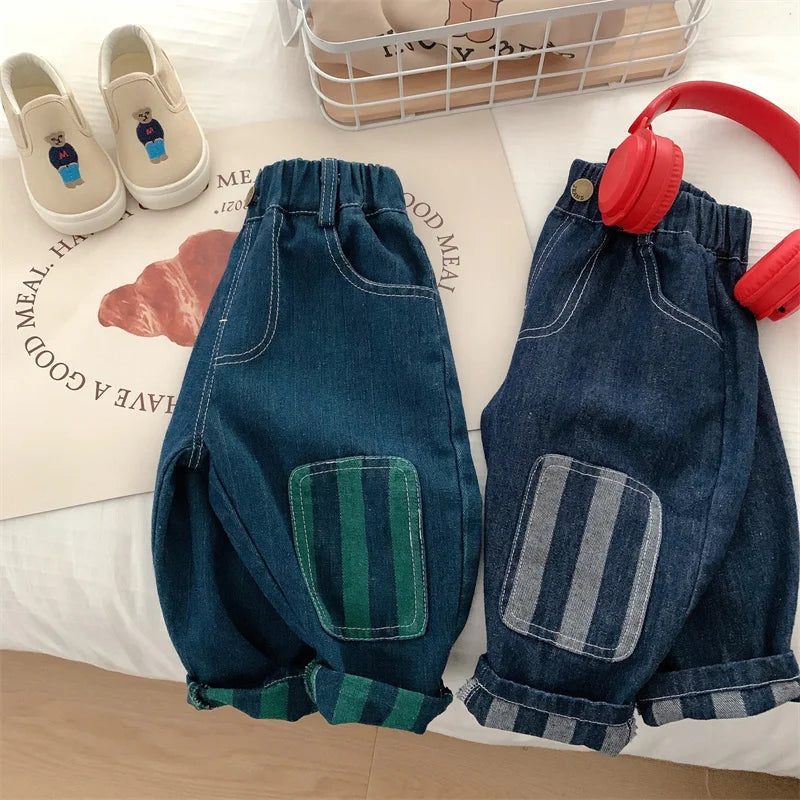 Children Pants 2025 Autumn Winter Trousers for Kids Stripe Casual Pants for Boys Girls Joggers Toddler Baby Clothing 1-6years