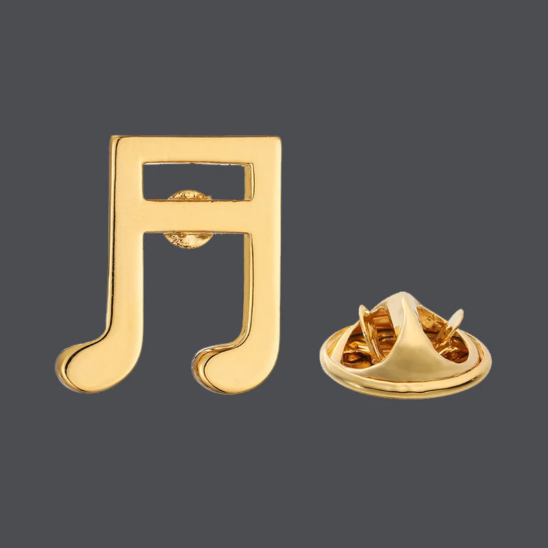 Men's brooch note music equipment rack drum violin guitar piano saxophone design Suit coat lapel pin women's backpack hat badge