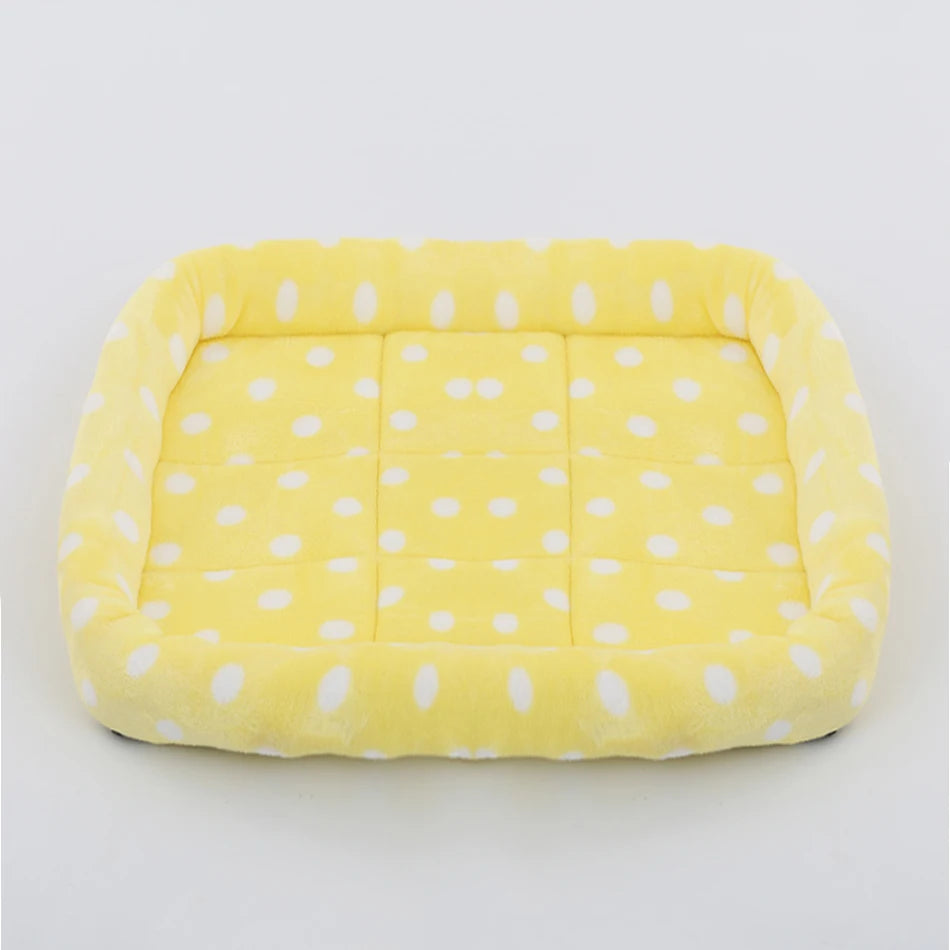Pet Bed Soft Plush Square Kennel Cat Large Medium Small Dogs Bed Cushion Pet Accessories Cat Dog Sleep Pad House