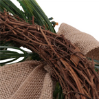 ABKJ-Easter Wreath With Garland, Easter Wreath Decor For Front Door , Artificial Celebration Wreath