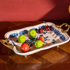 Kitchen Unique Plate Organizer Modern Design Aesthetic Plates Art Fashionable Bandeja Decorativa Centro De Mesa Home Accessories