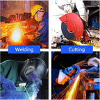 Men Work Gloves Soft Cowhide Driver Hunting Driving Farm Garden Welding Security Protection Safety Mechanic Glove