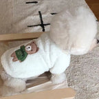 Pet Hoodies Plush Embroidered Hoodies Teddy Autumn and Winter Clothing Trendy Brand Two Leg Clothes Cat Pet Velvet Clothes