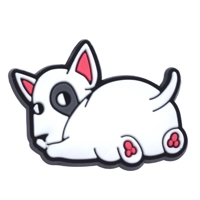 Shoe Charms for Crocs Accessories Dog Pet Badge Women Clogs Buckle Kids Pins Men Decoration Jeans X-mas Gift Shoe Accessories