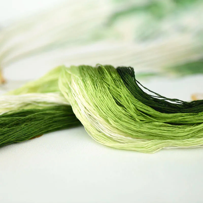 Silk thread intangible materials diy manual flower embroidery embroidery thread color combinations commonly used color pens