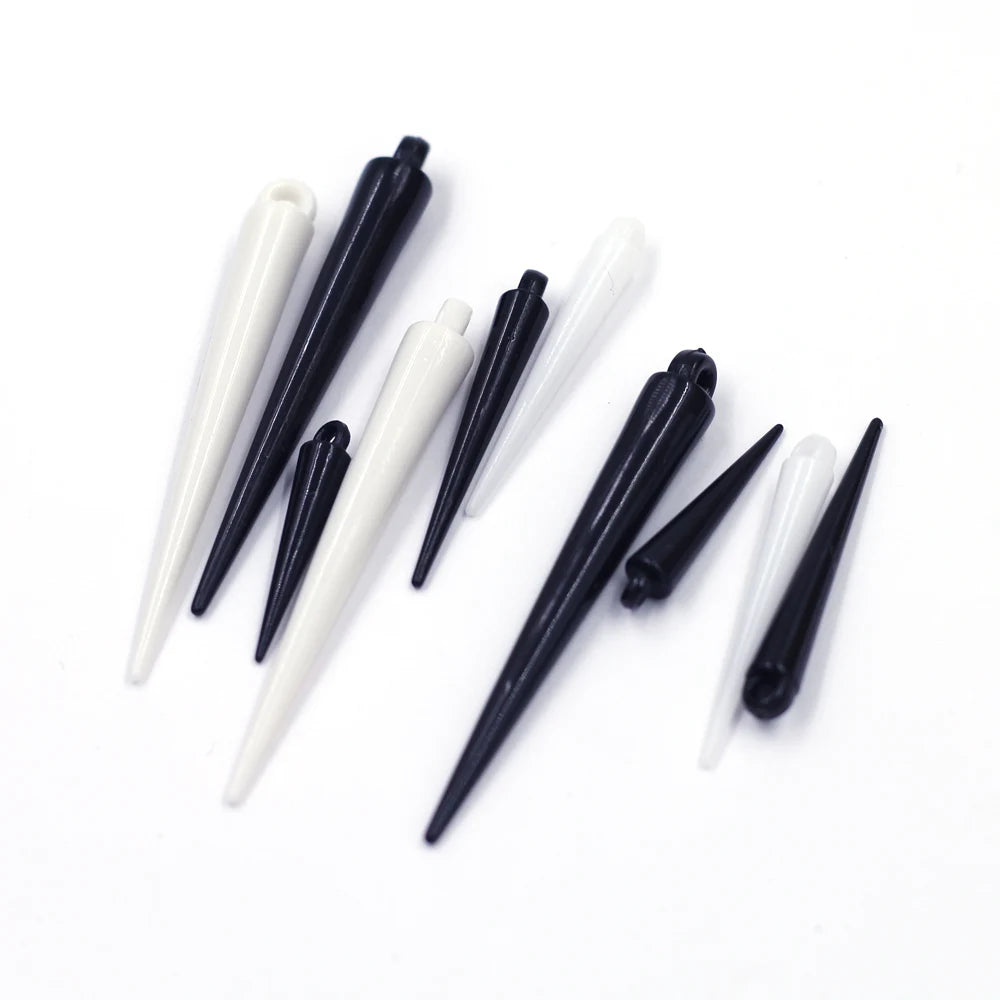 Pendants Spikes Tear Rivet Punk Studs Cone Acrylic For Earring Necklace Charms Jewelry DIY Findings 50Pcs