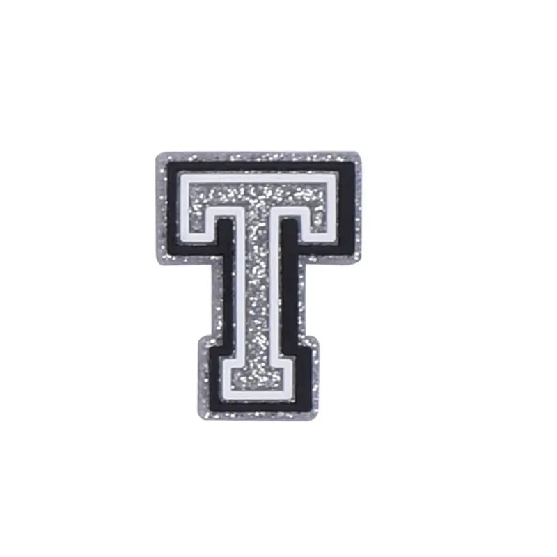 Shoe Charms for Crocs Accessories A B C Letter Shoes Charm for Croc Decorations Pins Men Accessory Jeans Woman Clogs Clips