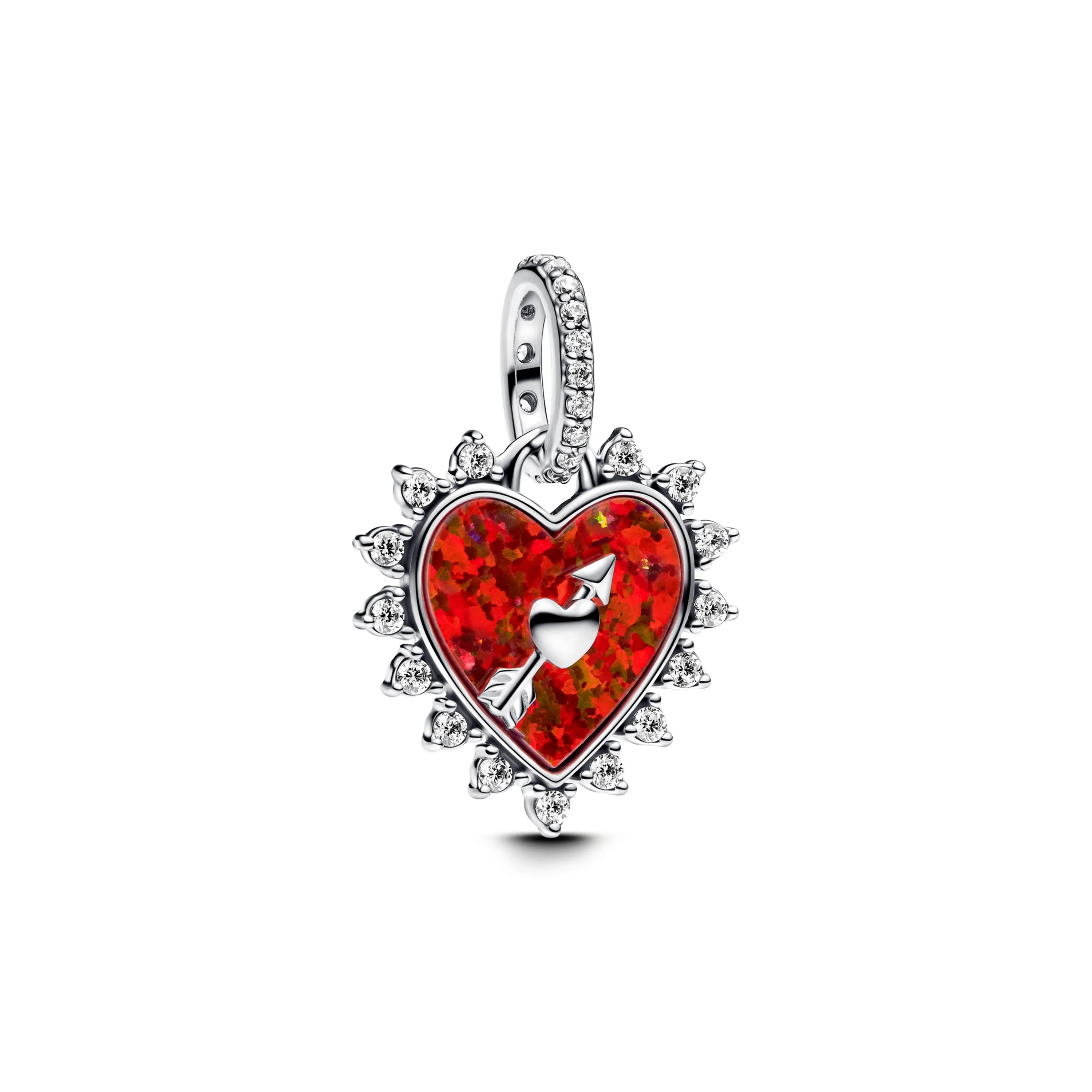 Valentine's Day 925 Silver Love Heart Flower Charm Mother Balloon Mom Bead Lock You Dangle Fit Original Bracelet Jewelry Pendant