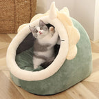 Pet Bed Deep Sleep Cat Bed Cartoon Pet Bed Foldable Removable Washable Pet Sleeping Bed for Small Dog Mat Bag Cave Cats Bed