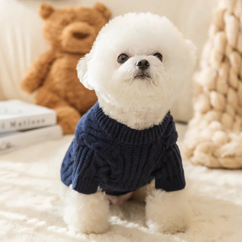 Pet Sweater for Dogs Winter Dog Clothes Pet Warm Coat Yorkie Poodle Chihuahua Costume Small Dog Knitted Sweater Puppy Overalls