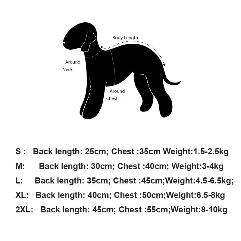 Winter Dog Coats Warm Windproof Jacket Dog Outdoor Four Legged Cotton Costume Suitable for Small and Medium-sized Dogs Goods