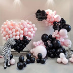 124pcs Valentine's Day Themed Balloon Set for Indoor and Outdoor Decoration of Valentine's Day,Anniversaries,and Birthday Party