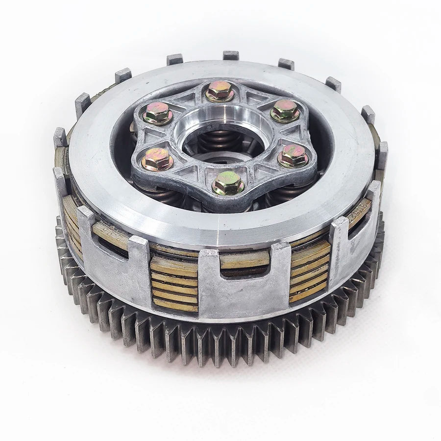 Clutch 70 Teeth Clutch 127mm diameter,6 plate and 6 Column for Zongshen,Bashan,Loncin Lifan CB CG200cc 250cc Water cooled engine
