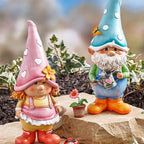 Garden gnome watering statue, garden decoration ornaments, resin handicrafts