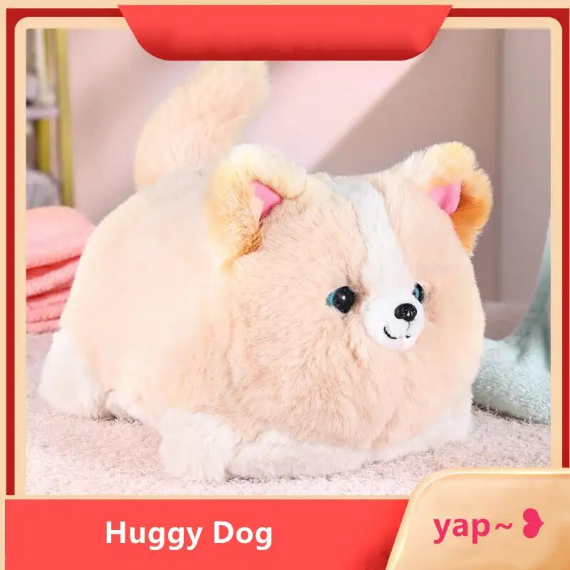 Interactive Kids Plush Toys Huggy Pet Simulating Cat Dog Blink Speak Electronic Comforting Toy Birthday Gifts for Children Girls