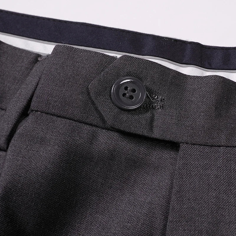 Top Grade New Brand Fashion Straight Suit Pant Office Trousers For Men Dress Pants Relax Fit Business Trousers Men's Clothing