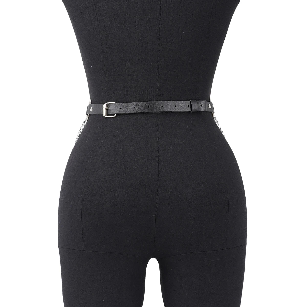 Women Fashion Belly Belt Chain Street Style Belt With Chain Gothic harness chain bustier Harness Waist Belt Clothing Accessories