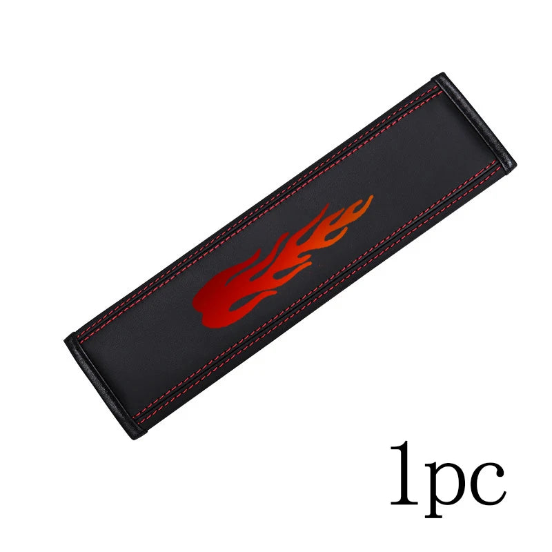 Top leather material automotive seat belt cover shoulder protector