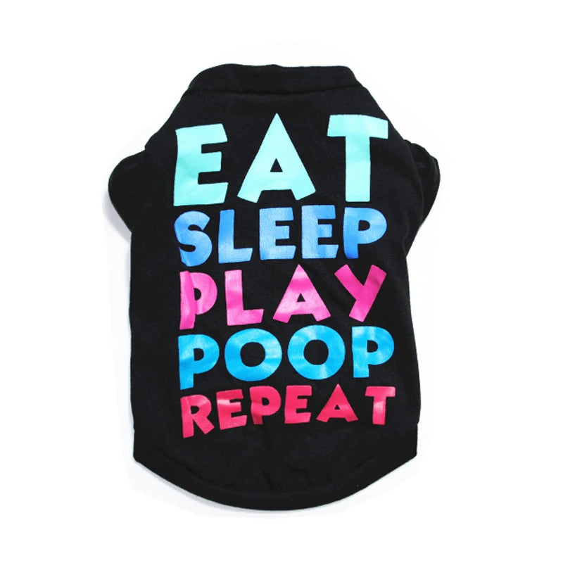 Fashionable name-branded clothes pet clothes cute dog vest shirt dog costume cats clothes Corton puppies small dog pet clothes costume Ropa Perro