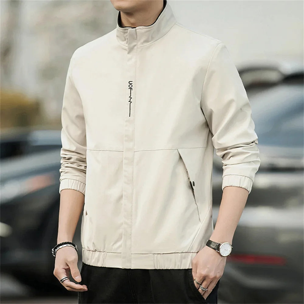 Men's Coat 2025 Spring Autumn Mens Jackets Hip Hop Street Thin Coat Sports Black Loose Windbreaker Men Clothing Men's Coat