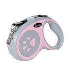 Pet Leash Pet Dog Leash for Small Medium Dogs Cats Retractable Nylon Material Durable Puppy Footprint Rope Chihuahua Bulldog Pug Supplies