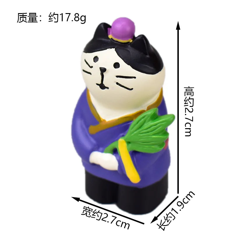 Zakka Chinese Valentine's Day Series Japan Decoration Figurines Resin Craft Desk Accessories Scene Decoration Gifts Home Decor