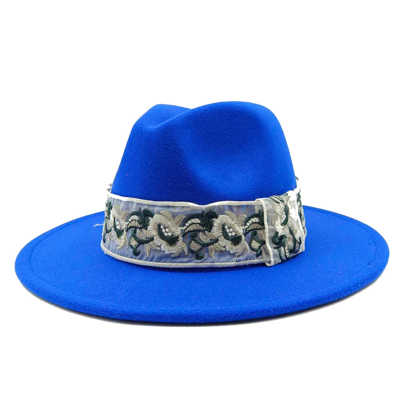 Fedoras 9.5cm Hat Bow Ribbon Feather Accessories Autumn and Winter Men's and Women's Hats Fashion Wide brimmed hats for women