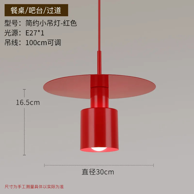 Modern and minimalist bedroom bedside small chandelier Denmark Nordic creative corridor study restaurant bar small chandelier