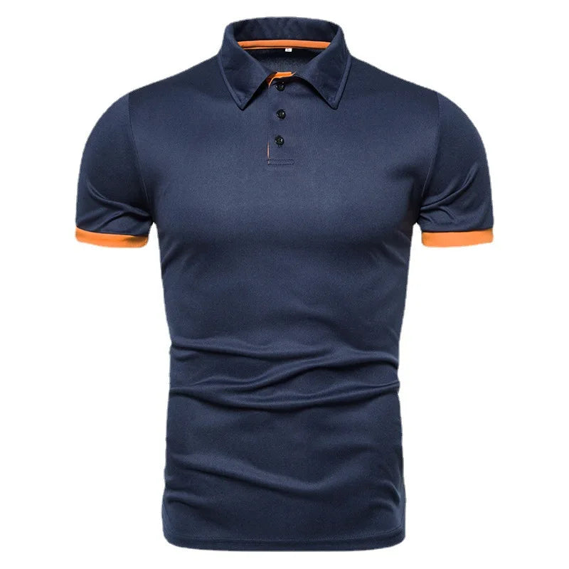 2025 New Mens Polo Shirts Solid Color Short Sleeve Men Polo Shirt Leisure Lapel Man Polo Shirt For Male Tops Shirts