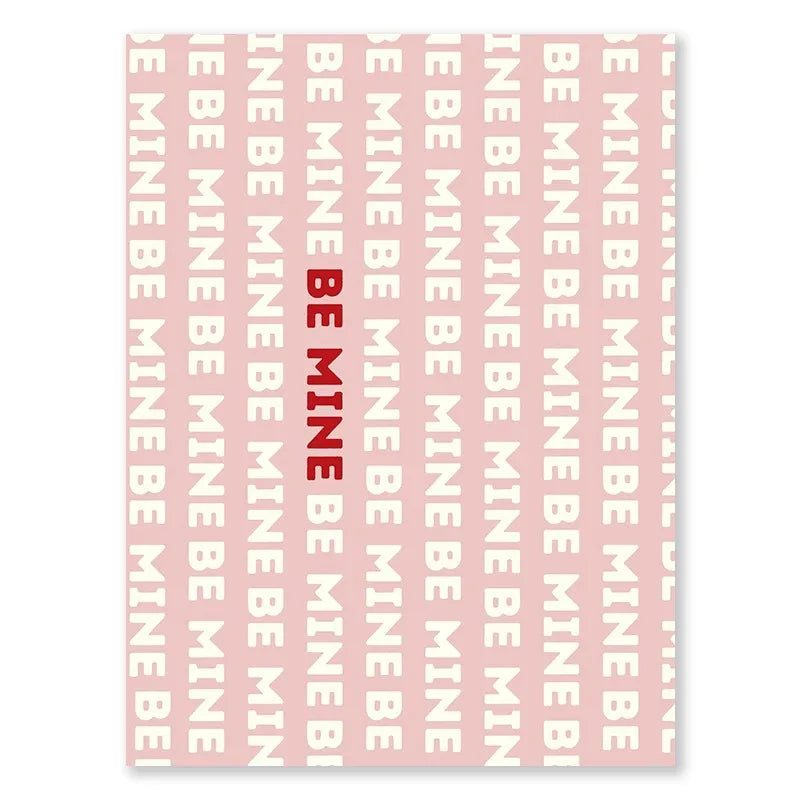 Valentine's Day Queue Gallery Printable Poster Vintage Romantic Wall Art Cute Pink Heart Canvas Painting Home Bedroom Decoration