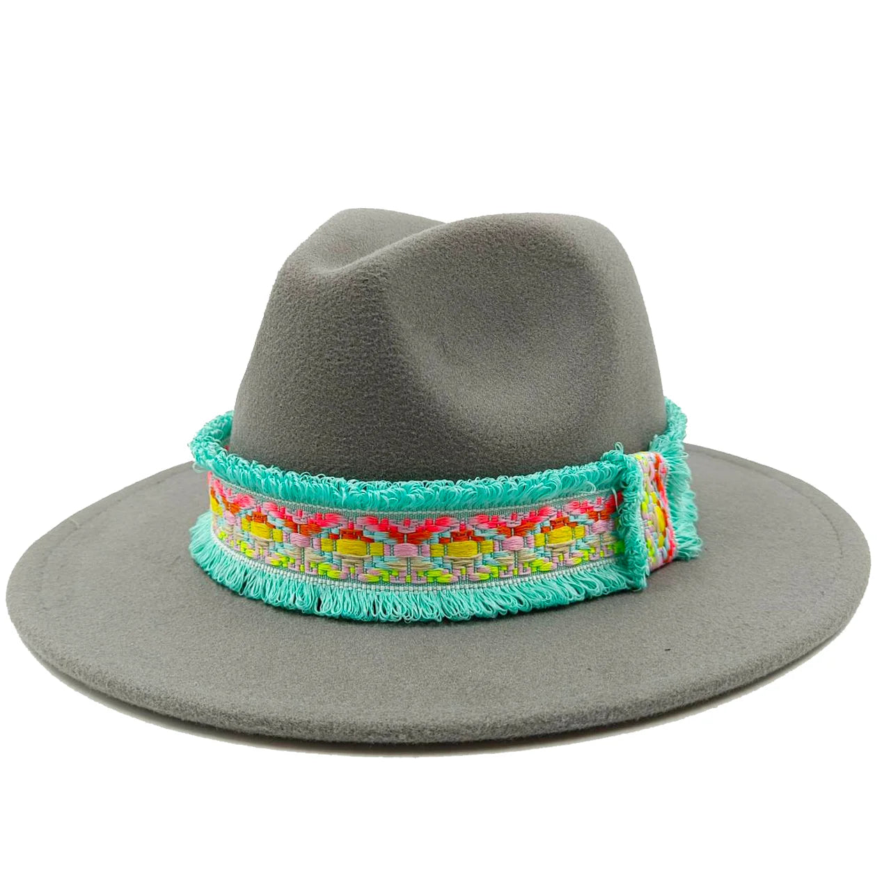 Fedoras 9.5cm Hat Bow Ribbon Feather Accessories Autumn and Winter Men's and Women's Hats Fashion Wide brimmed hats for women