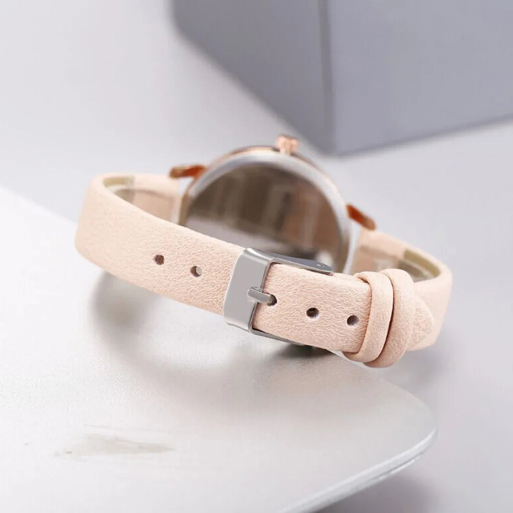 Casual Quartz Watches for Women Stylish Luxury Flowers Green Bracelet Watches Ladies Dress Creative Clock Watches Relojes Mujer