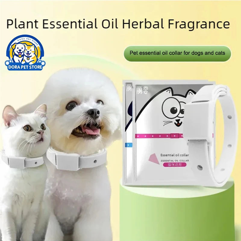 Pet essential oil collar, Pet Collar washable, cat collar with adjustable buckle, dog collar, pet accessory, sturdy and durable, cat collar