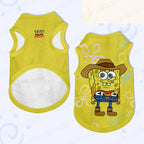 name-branded clothes SpongeBob x Toy Story Pet Vest – Cartoon Co-Branded Dog & Cat Clothes, Breathable Sleeveless Outfit, Oversized for All Sizes