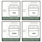 Valentine's Day I Love  style Digital Printed Duvet Set - Polyester - Bedroom Decor -1 bed cover +2 pillowcases (no pillow core)