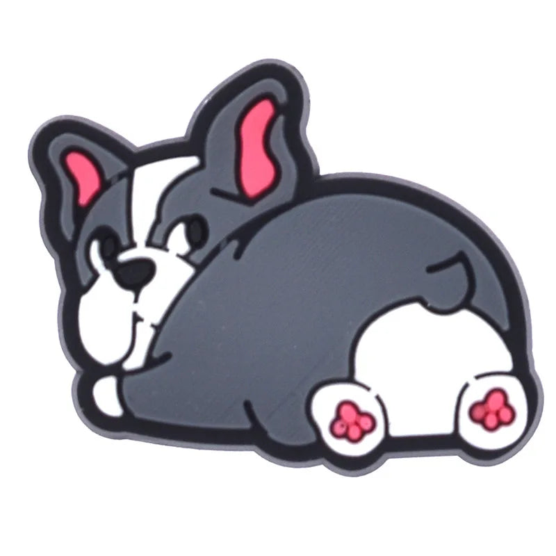 Shoe Charms for Crocs Accessories Dog Pet Badge Women Clogs Buckle Kids Pins Men Decoration Jeans X-mas Gift Shoe Accessories