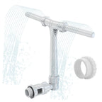 Pool Fountain Duals Spray Water Fountains forAbove Ground Inground Pools, 2-in-1 Adjustable Waterfall Pool Sprinkler Fountain