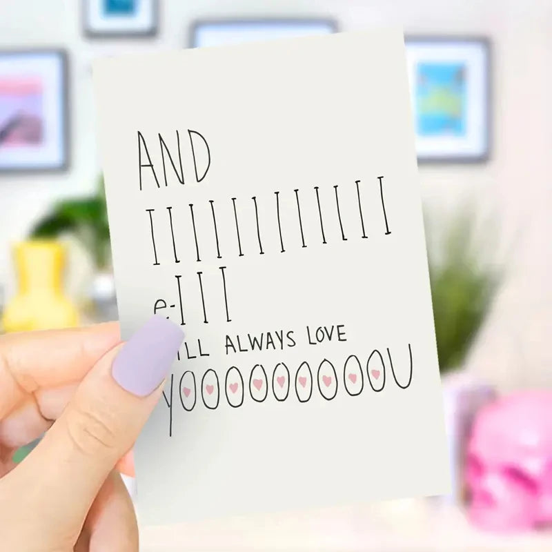 1 pc Valentine's Day Cards For Every Person In Your Life,A Fun And Creative Holiday Greeting Card Sweet Funny Card For Valentine